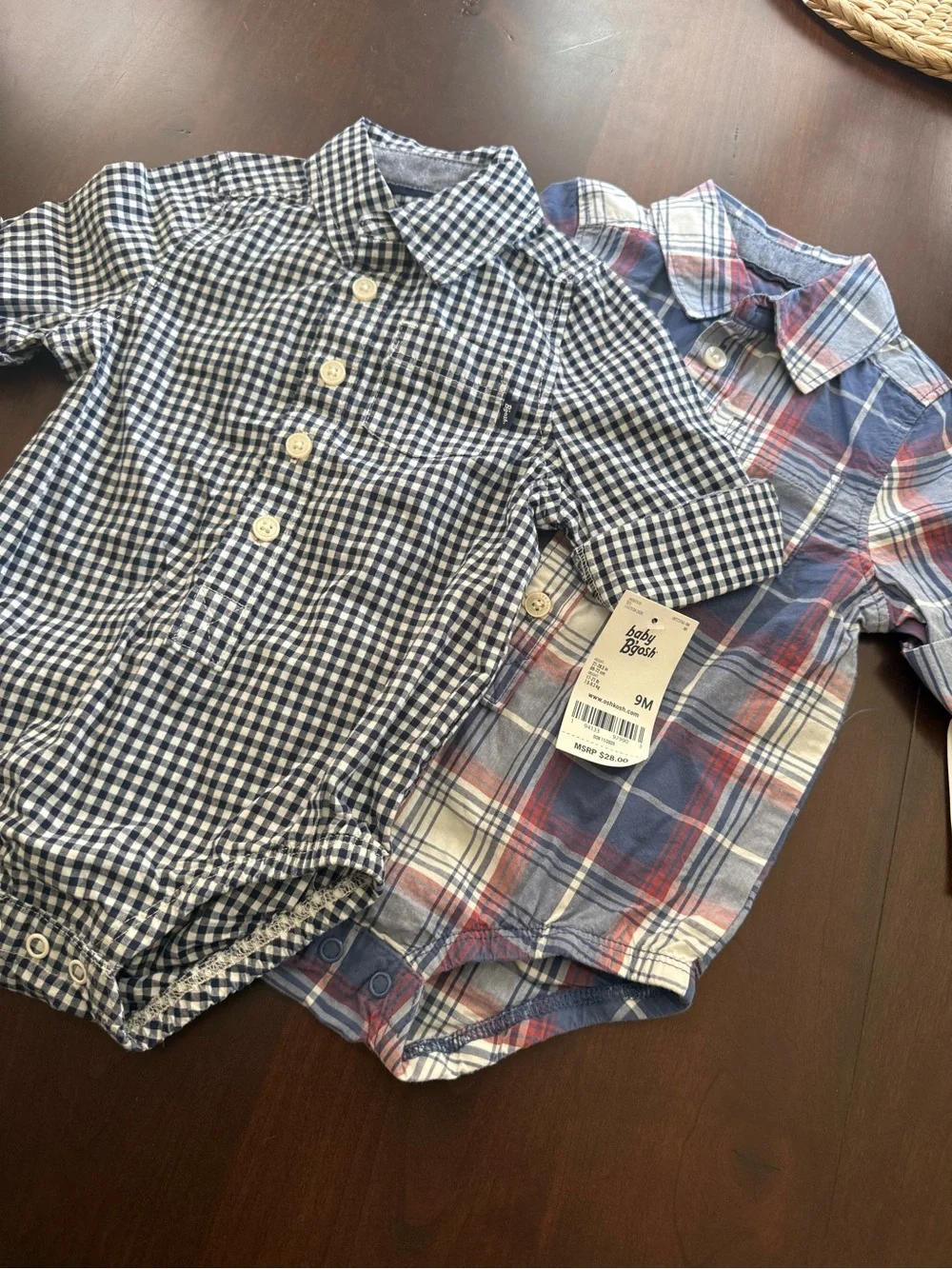 Baby Boy 9M ‎baby bgosh one piece button up shirts